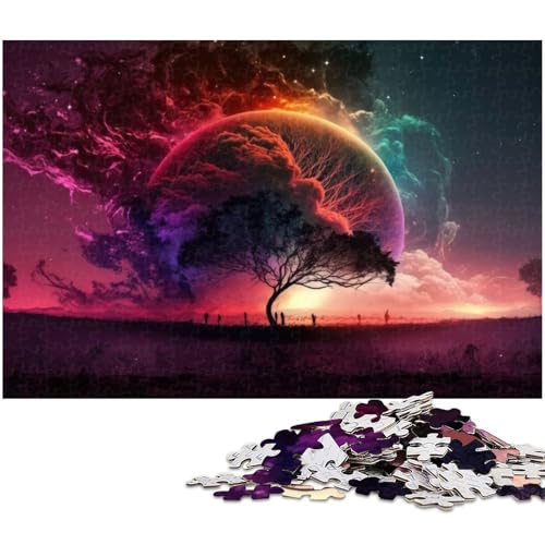Puzzle 1000 Teile Fantasielandschaft Puzzle für Erwachsene Papierpuzzle Spielzeug Wanddekoration 1000 Teile (38 x 26 cm) von zouxangzz