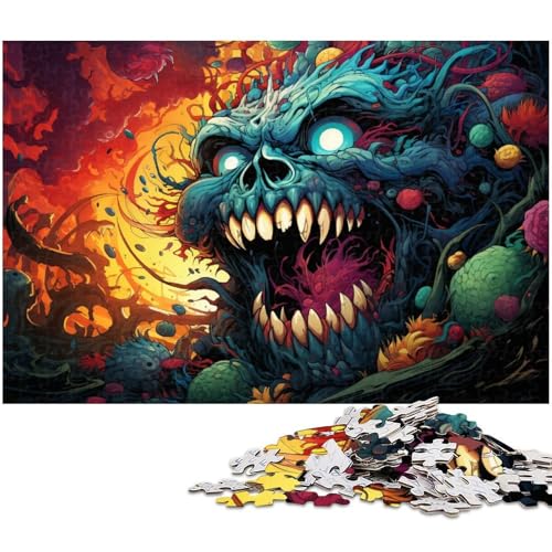 Puzzle 1000 Teile Fantasy Monster Puzzle für Erwachsene Holzpuzzle Spielzeug Wanddekoration 1000 Teile (75 x 50 cm) von zouxangzz
