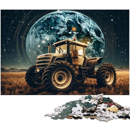Puzzle 1000 Teile Fantasy Traktor Puzzle für Erwachsene Papierpuzzle Spielzeug Wanddekoration (Größe 38 x 26 cm) von zouxangzz