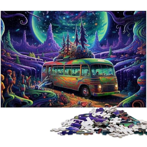 Puzzle 1000 Teile Galaxy Busse Puzzle für Erwachsene Papierpuzzle Spielzeug Wanddekoration (Größe 38 x 26 cm) von zouxangzz