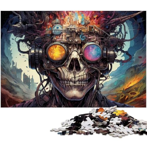 Puzzle 1000 Teile Psychedelisches Farbroboter Puzzle für Erwachsene Papierpuzzle Spielzeug Wanddekoration 1000 Teile (38 x 26 cm) von zouxangzz