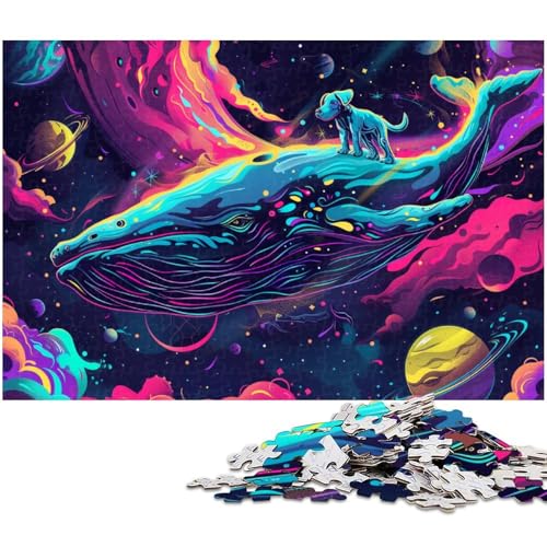 Puzzle 1000 Teile Psychedelisches Puzzle für Erwachsene Holzpuzzle Spielzeug Wanddekoration (Größe 75 x 50 cm) von zouxangzz
