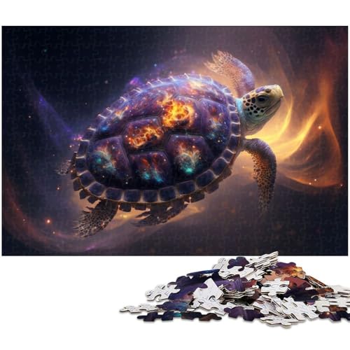 Puzzle 1000 Teile Schildkröten Puzzle für Erwachsene Holzpuzzle Spielzeug Wanddekoration (Größe 75 x 50 cm) von zouxangzz