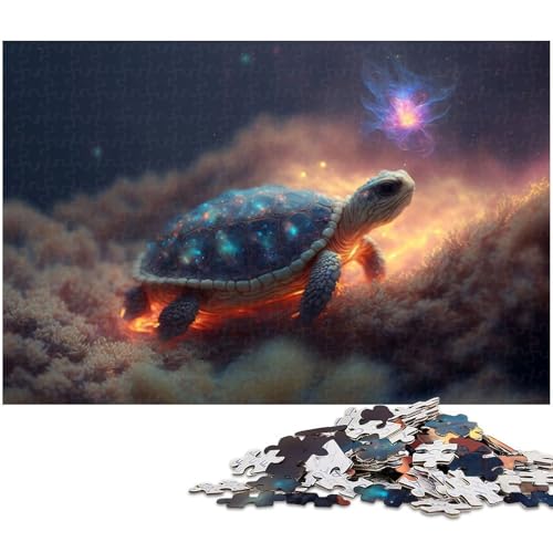 Puzzle 1000 Teile Schildkröten Puzzle für Erwachsene Papierpuzzle Spielzeug Wanddekoration (Größe 38 x 26 cm) von zouxangzz