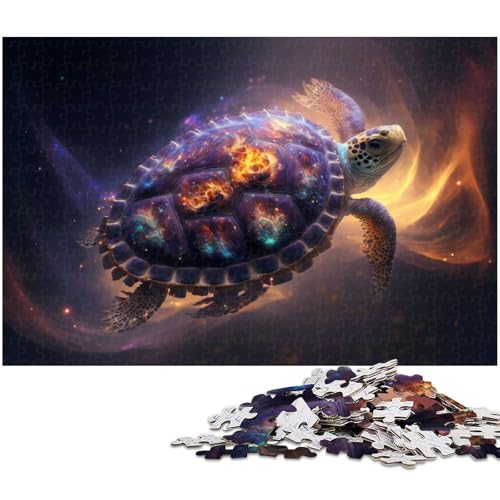 Puzzle 1000 Teile Schildkröten Puzzle für Erwachsene Papierpuzzle Spielzeug Wanddekoration (Größe 38 x 26 cm) von zouxangzz
