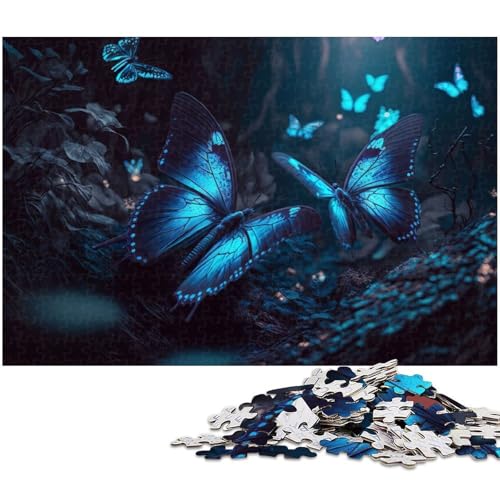 Puzzle 1000 Teile Schmetterlingspuzzle für Erwachsene Papierpuzzle Spielzeug Wanddekoration 1000 Teile (38 x 26 cm) von zouxangzz
