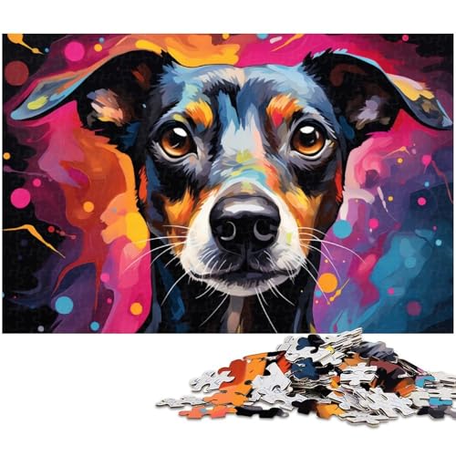 Puzzle 1000 Teile buntes psychedelisches italienisches Windspiel Puzzle für Erwachsene Holzpuzzle Spielzeug Wanddekoration 1000 Teile (75 x 50 cm) von zouxangzz