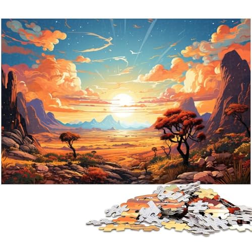 Puzzle 1000 Teile buntes wunderschönes Landschaftspuzzle für Erwachsene Holzpuzzle Spielzeug Wanddekoration 1000 Teile (75 x 50 cm) von zouxangzz