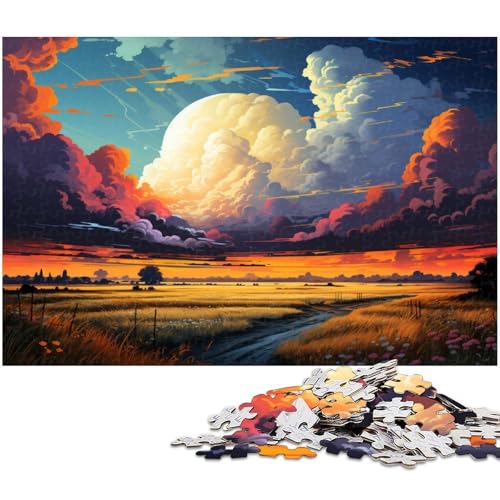 Puzzle 1000 Teile buntes wunderschönes Landschaftspuzzle für Erwachsene Holzpuzzle Spielzeug Wanddekoration 1000 Teile (75 x 50 cm) von zouxangzz