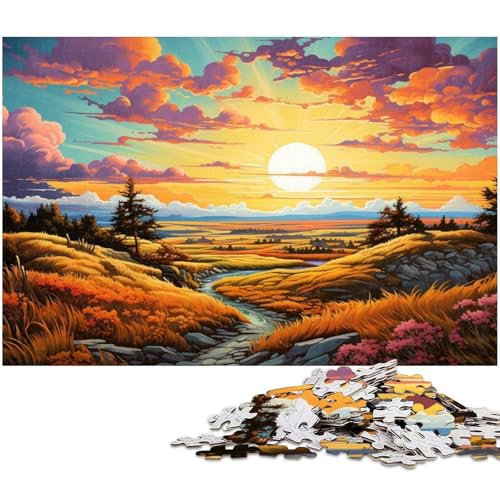 Puzzle 1000 Teile buntes wunderschönes Landschaftspuzzle für Erwachsene Papierpuzzle Spielzeug Wanddekoration 1000 Teile (38 x 26 cm) von zouxangzz