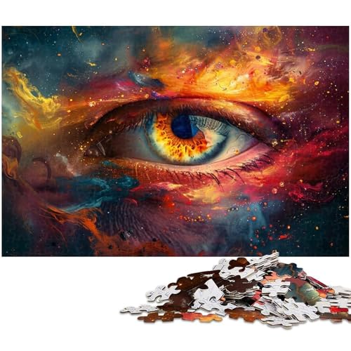 Puzzle 1000 Teile für Erwachsene Augenpuzzle im Ölgemäldestil Lernspiele Weihnachts und Geburtstagsgeschenke für Teenager ab 14 Jahren (Größe 38 x 26 cm) von zouxangzz