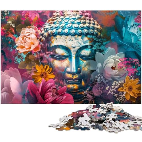 Puzzle 1000 Teile für Erwachsene Buddha Puzzle Lernspiele Weihnachts und Geburtstagsgeschenke für Teenager ab 14 Jahren (Größe 75 x 50 cm) von zouxangzz