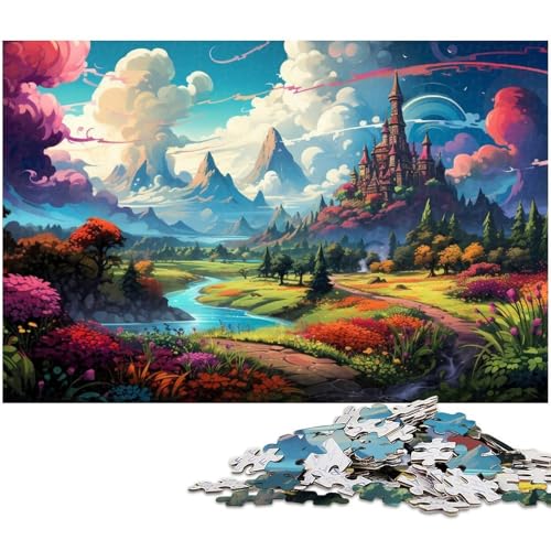 Puzzle 1000 Teile für Erwachsene Bunte Illustration des Tschechischen Paradieses Lernspiele Weihnachts und Geburtstagsgeschenke für Teenager ab 14 Jahren 1000 Teile (75 x 50 cm) von zouxangzz