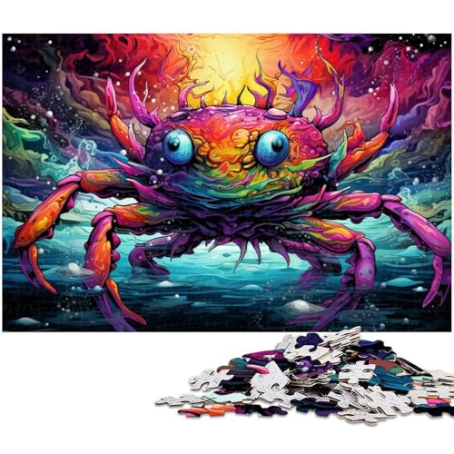 Puzzle 1000 Teile für Erwachsene Bunte Krabben im Wasser Puzzle praktisches Spiel ideal für Teenager ab 14 Jahren 1000 Teile (75 x 50 cm) von zouxangzz