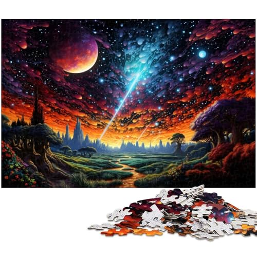 Puzzle 1000 Teile für Erwachsene Buntes Planeten Puzzle praktisches Spiel ideal für Teenager ab 14 Jahren 1000 PCS (75 x 50 cm) von zouxangzz