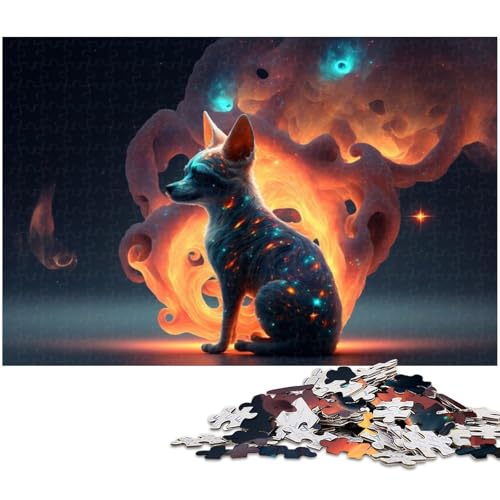 Puzzle 1000 Teile für Erwachsene Chihuahua Puzzle Lernspiele Weihnachts und Geburtstagsgeschenke für Teenager ab 14 Jahren (Größe 38 x 26 cm) von zouxangzz