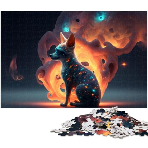 Puzzle 1000 Teile für Erwachsene Chihuahua Puzzle Lernspiele Weihnachts und Geburtstagsgeschenke für Teenager ab 14 Jahren 1000 PCS (75 x 50 cm) von zouxangzz