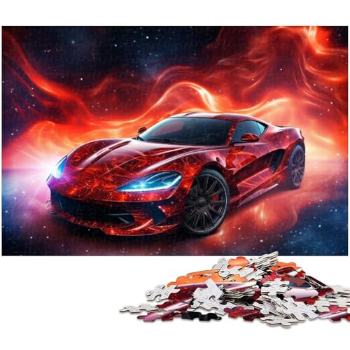 Puzzle 1000 Teile für Erwachsene Cooles Sportwagen Puzzle Lernspiele Weihnachts und Geburtstagsgeschenke für Teenager ab 14 Jahren (Größe 75 x 50 cm) von zouxangzz