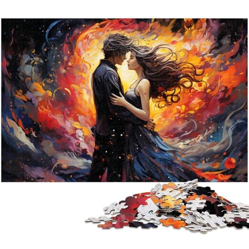 Puzzle 1000 Teile für Erwachsene EIN hingebungsvolles Paar Lernspiele Weihnachts und Geburtstagsgeschenke für Teenager ab 14 Jahren 1000 Teile (75 x 50 cm) von zouxangzz