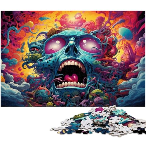 Puzzle 1000 Teile für Erwachsene Fantasie Bunte japanische Monster Puzzle Lernspiele Weihnachts und Geburtstagsgeschenke für Teenager ab 14 Jahren 1000 Teile (38 x 26 cm) von zouxangzz