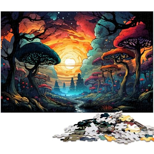 Puzzle 1000 Teile für Erwachsene Fantasie Farbdschungel Puzzle praktisches Spiel ideal für Teenager ab 14 Jahren 1000 Teile (75 x 50 cm) von zouxangzz