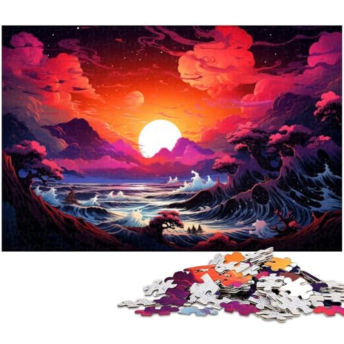Puzzle 1000 Teile für Erwachsene Fantasie Puzzle mit japanischer Landschaft Lernspiele Weihnachts und Geburtstagsgeschenke für Teenager ab 14 Jahren 1000 Teile (75 x 50 cm) von zouxangzz