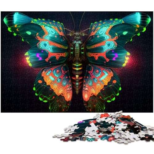 Puzzle 1000 Teile für Erwachsene Fantasie Schmetterlings Puzzle Lernspiele Weihnachts und Geburtstagsgeschenke für Teenager ab 14 Jahren (Größe 75 x 50 cm) von zouxangzz