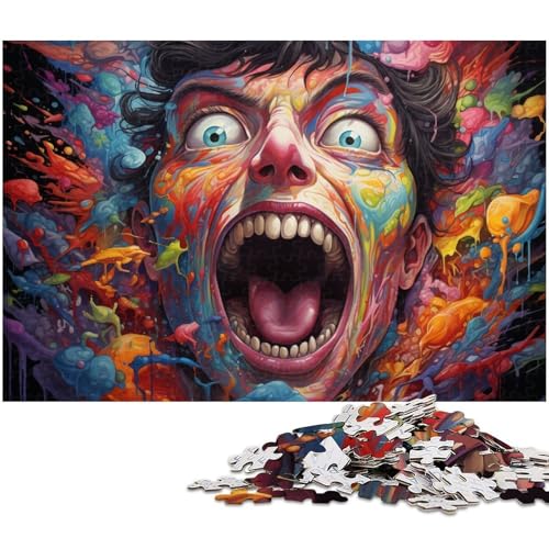 Puzzle 1000 Teile für Erwachsene Fantasie buntes Kunstpuzzle Lernspiele Weihnachts und Geburtstagsgeschenke für Teenager ab 14 Jahren 1000 PCS (75 x 50 cm) von zouxangzz