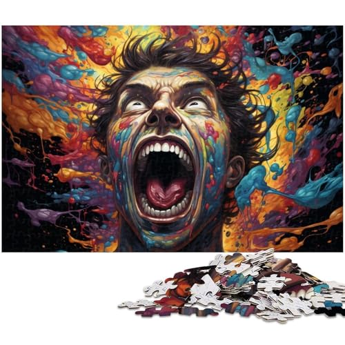 Puzzle 1000 Teile für Erwachsene Fantasie buntes Kunstpuzzle Lernspiele Weihnachts und Geburtstagsgeschenke für Teenager ab 14 Jahren 1000 Teile (75 x 50 cm) von zouxangzz