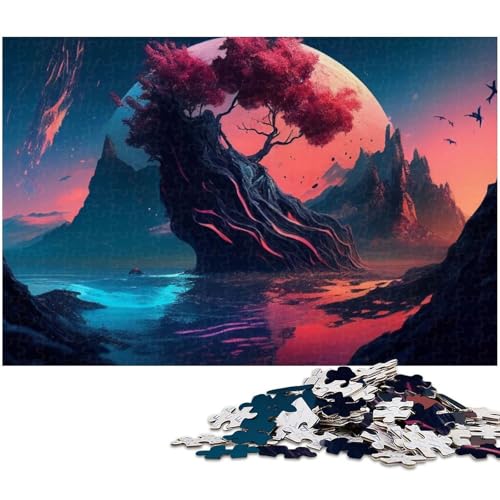 Puzzle 1000 Teile für Erwachsene Fantasielandschaft Puzzle Wanddekoration tolles Geschenk für Teenager ab 14 Jahren (Größe 75 x 50 cm) von zouxangzz