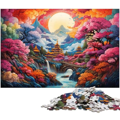 Puzzle 1000 Teile für Erwachsene Fantasielandschaft Puzzle Wanddekoration tolles Geschenk für Teenager ab 14 Jahren 1000 PCS (75 x 50 cm) von zouxangzz