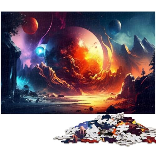 Puzzle 1000 Teile für Erwachsene Fantasielandschaft anspruchsvolles schwieriges Puzzle EIN Kunstwerk für Jugendliche ab 14 Jahren (Größe 75 x 50 cm) von zouxangzz