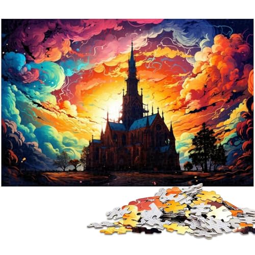 Puzzle 1000 Teile für Erwachsene Fantasy Architekturkunst Puzzle Lernspiele Weihnachts und Geburtstagsgeschenke für Teenager ab 14 Jahren 1000 Teile (38 x 26 cm) von zouxangzz
