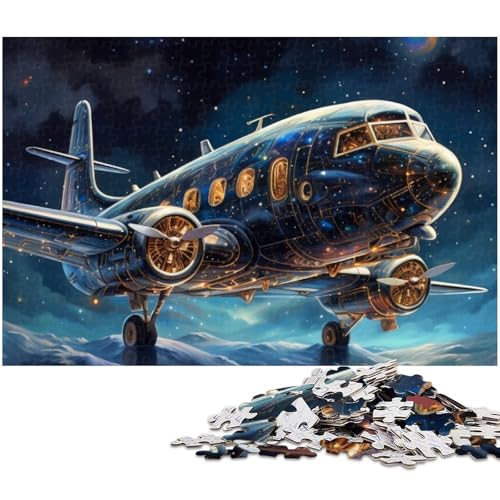 Puzzle 1000 Teile für Erwachsene Fantasy Flugzeug Puzzle Wanddekoration Geburtstagsgeschenk Wandkunst (Größe 75 x 50 cm) von zouxangzz