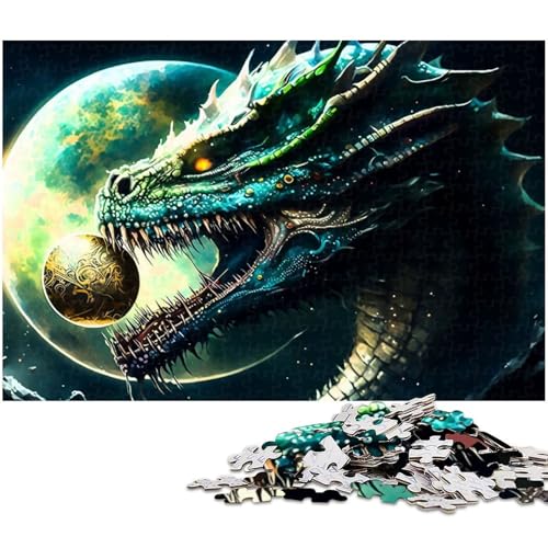 Puzzle 1000 Teile für Erwachsene Fliegender Drache Puzzle Wanddekoration tolles Geschenk für Teenager ab 14 Jahren 1000 PCS (75x50cm) von zouxangzz