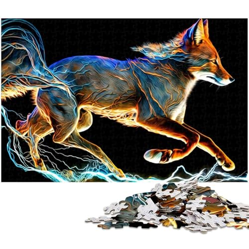 Puzzle 1000 Teile für Erwachsene Fuchs Puzzle praktisches Spiel ideal für Teenager ab 14 Jahren 1000 PCS (75 x 50 cm) von zouxangzz