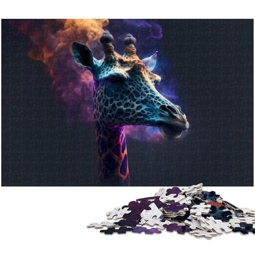Puzzle 1000 Teile für Erwachsene Giraffe14 Lernspiele Weihnachts und Geburtstagsgeschenke für Teenager ab 14 Jahren 1000 Teile (38 x 26 cm) von zouxangzz