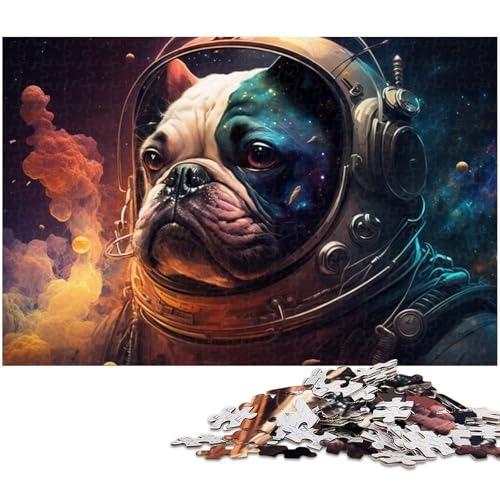 Puzzle 1000 Teile für Erwachsene Kunst Bullen Hunde Puzzle Lernspiele Weihnachts und Geburtstagsgeschenke für Teenager ab 14 Jahren (Größe 75 x 50 cm) von zouxangzz