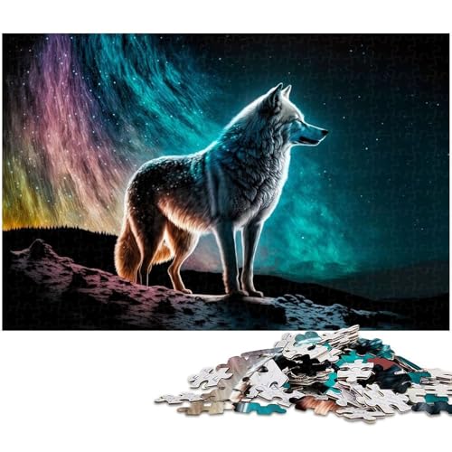 Puzzle 1000 Teile für Erwachsene Lone Wolf Puzzle Lernspiele Weihnachts und Geburtstagsgeschenke für Teenager ab 14 Jahren 1000 PCS (75 x 50 cm) von zouxangzz