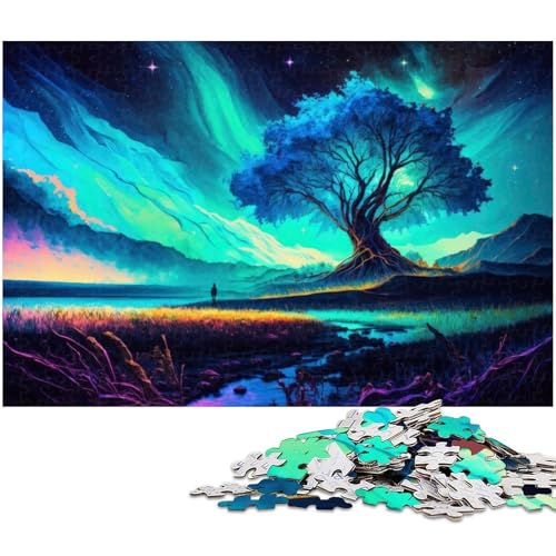 Puzzle 1000 Teile für Erwachsene Magische Landschaft Lernspiele Weihnachts und Geburtstagsgeschenke für Teenager ab 14 Jahren (Größe 38 x 26 cm) von zouxangzz