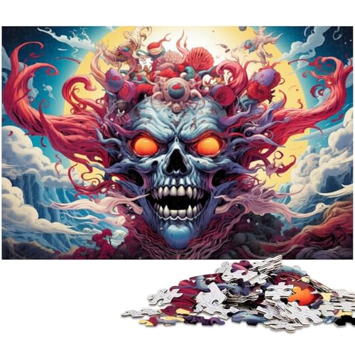 Puzzle 1000 Teile für Erwachsene Malen Monster Puzzle Wanddekoration tolles Geschenk für Teenager ab 14 Jahren 1000 PCS (38 x 26 cm) von zouxangzz