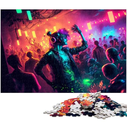 Puzzle 1000 Teile für Erwachsene Nachtstadt Puzzle Lernspiele Weihnachts und Geburtstagsgeschenke für Teenager ab 14 Jahren 1000 PCS (38 x 26 cm) von zouxangzz