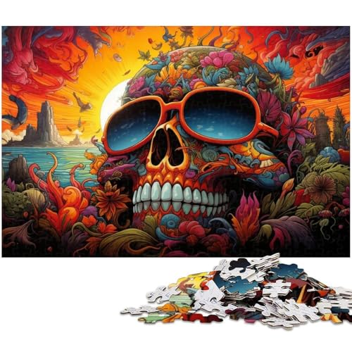 Puzzle 1000 Teile für Erwachsene Psychedelisches farbiges Monster Puzzle Wanddekoration Geburtstagsgeschenk Wandkunst 1000 PCS (38 x 26 cm) von zouxangzz