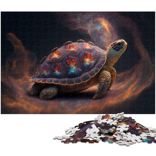 Puzzle 1000 Teile für Erwachsene Schildkröten Puzzle Wanddekoration tolles Geschenk für Teenager ab 14 Jahren (Größe 75 x 50 cm) von zouxangzz