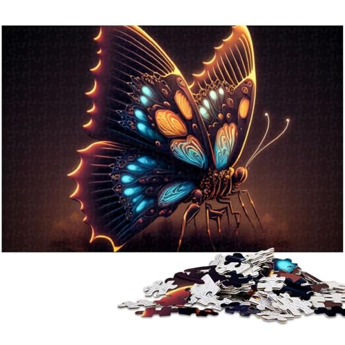 Puzzle 1000 Teile für Erwachsene Schmetterlingspuzzle Lernspiele Weihnachts und Geburtstagsgeschenke für Teenager ab 14 Jahren (Größe 38 x 26 cm) von zouxangzz