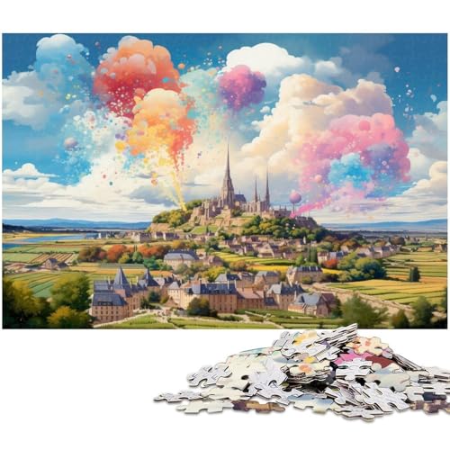Puzzle 1000 Teile für Erwachsene Schöne Landschaft Anspruchsvolles Schwieriges Puzzle EIN Kunstwerk für Jugendliche ab 14 Jahren 1000 PCS (38x26cm) von zouxangzz