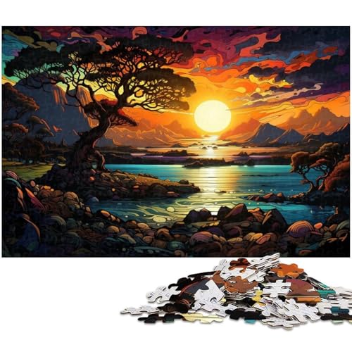 Puzzle 1000 Teile für Erwachsene Schöne Landschaft Lernspiele Weihnachts und Geburtstagsgeschenke für Teenager ab 14 Jahren 1000 Teile (38 x 26 cm) von zouxangzz