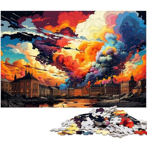 Puzzle 1000 Teile für Erwachsene Schöne und wundervolle Landschaft Lernspiele Weihnachts und Geburtstagsgeschenke für Teenager ab 14 Jahren 1000 PCS (38 x 26 cm) von zouxangzz