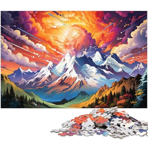 Puzzle 1000 Teile für Erwachsene Schöne und wundervolle Weltlandschaft Lernspiele Weihnachts und Geburtstagsgeschenke für Teenager ab 14 Jahren 1000 PCS (38 x 26 cm) von zouxangzz