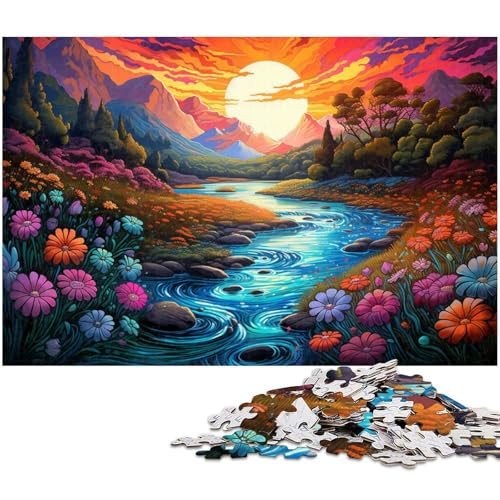 Puzzle 1000 Teile für Erwachsene Schönes Creek Puzzle Wanddekoration tolles Geschenk für und Teenager ab 14 Jahren 1000 PCS (75x50cm) von zouxangzz